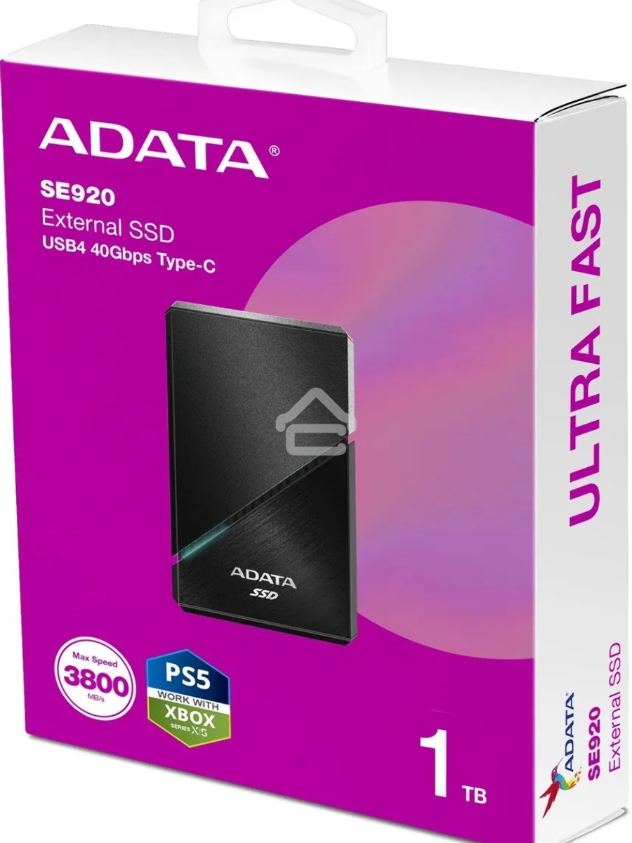 Накопитель SSD ADATA USB-C 1TB EXT. BLACK SE920-1TCBK