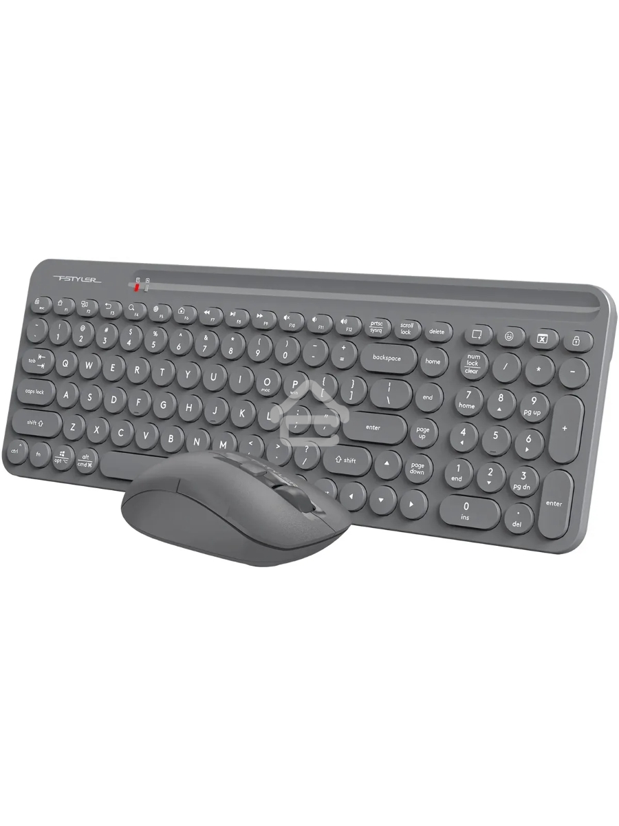 Клавиатура + мышь A4Tech Fstyler FG3300 Air2 клав:серый мышь:серый USB беспроводная slim Multimedia