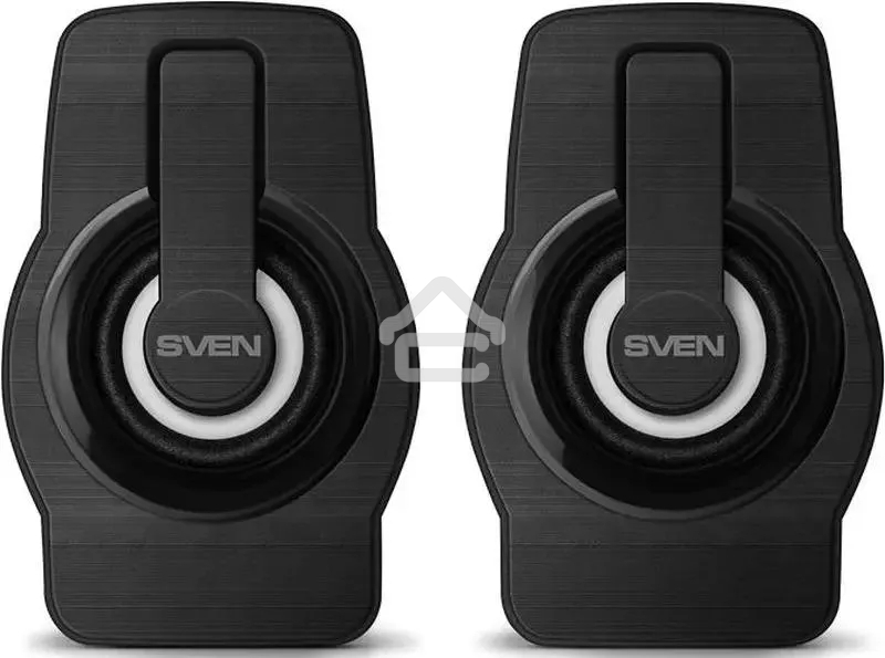 Колонки чёрные Sven 255 (2x3W, RGB подсветка, USB)