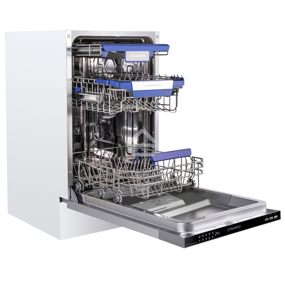 Встраиваемая посудомоечная машина Maunfeld MLP-083I, черный, 44.8 см, 10 компл., 49 дБ, класс A++