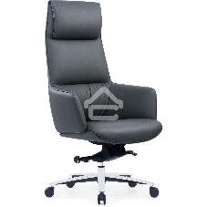 Кресло руководителя Cactus CS-LBK-MILANO кожа, крестов. алюминий