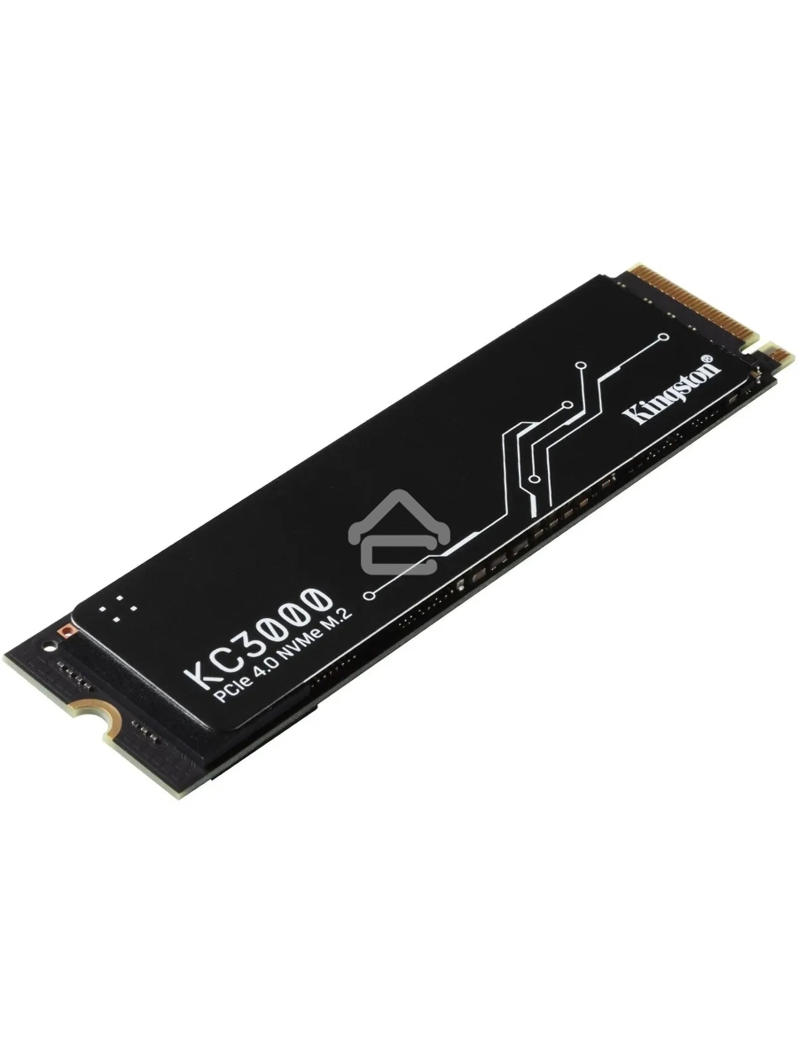 Накопитель SSD Kingston KC3000, 4Tb, PCIe 4.0 x4, M.2 2280, NVMe, R/W 7000/7000, с радиатором