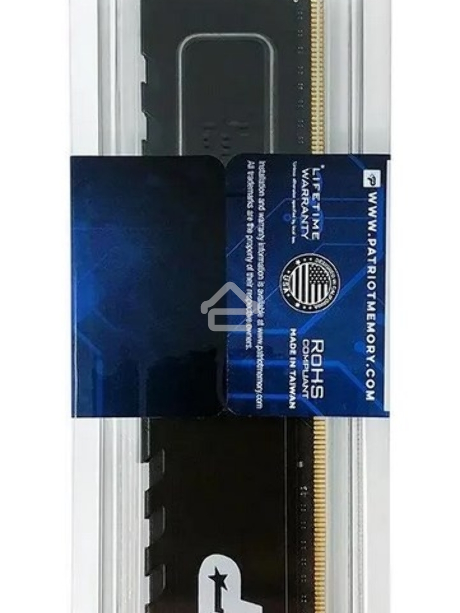 Оперативная память Patriot, DDR4, 16GB (1x16GB), 2400 MHz, CL17, DIMM, с радиатором, черный