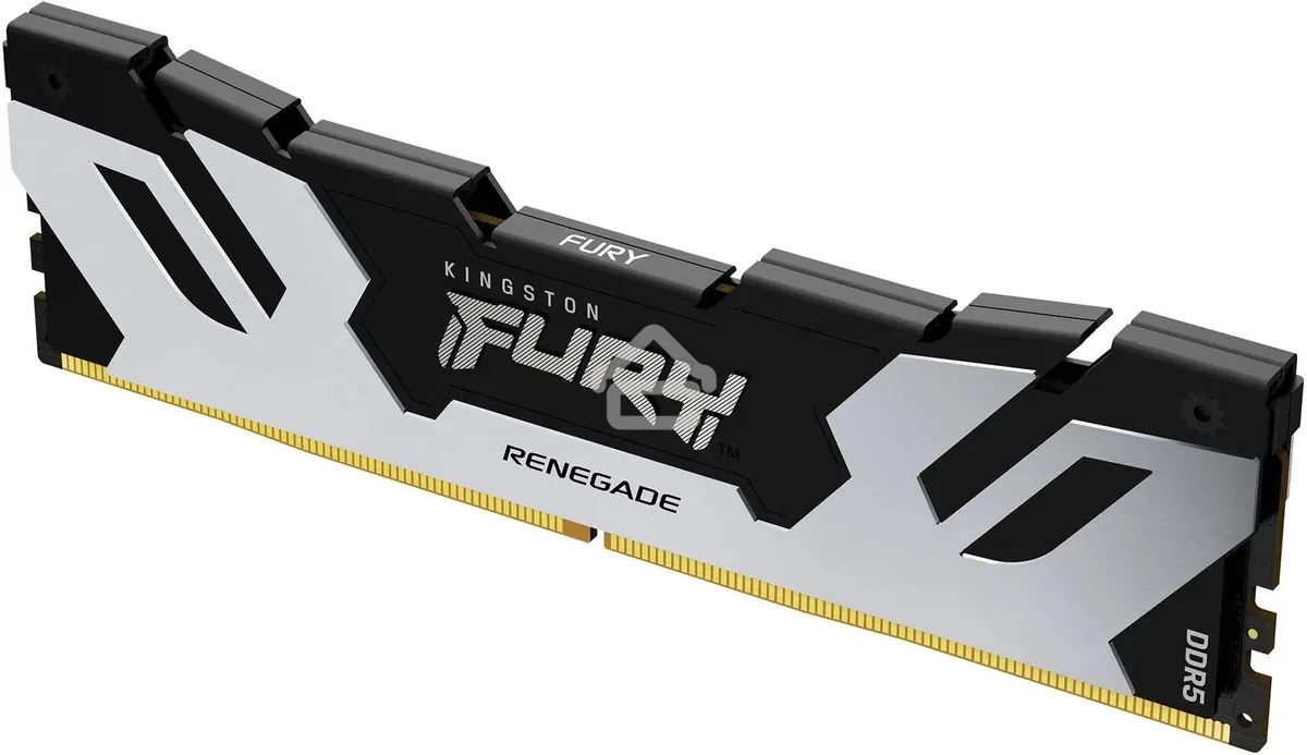 Оперативная память Kingston Fury Renegade, DDR5, 48Gb (1x48GB), 6000MHz, CL32, DIMM, с радиатором, серебристый