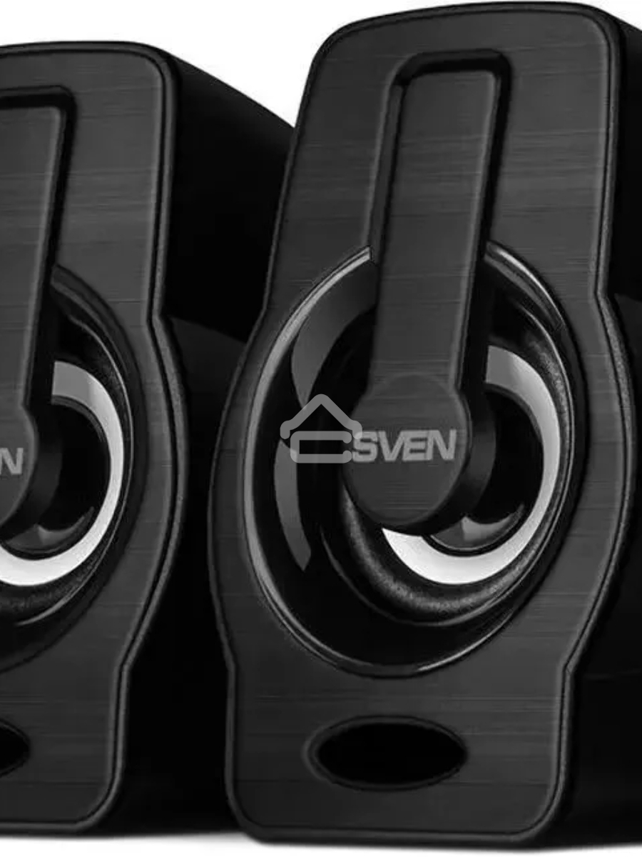Колонки чёрные Sven 255 (2x3W, RGB подсветка, USB)
