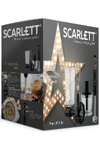 Блендер погружной Scarlett Золотая коллекция SC-HB42M45 800Вт черный/золотистый