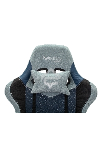 Кресло игровое Бюрократ VIKING 7 KNIGHT BL FABRIC синий текстиль/эко.кожа крестовина металл/пластик