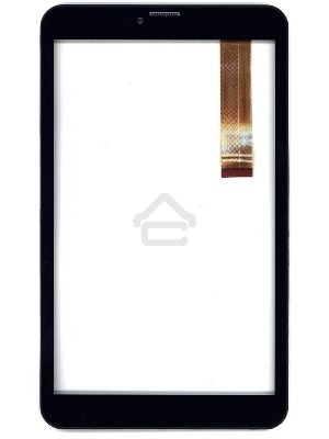 Сенсорное стекло (тачскрин) для Irbis TZ81L, черное с рамкой