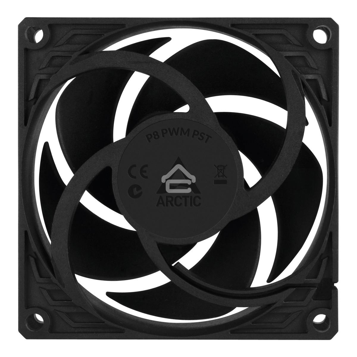 Вентилятор для корпуса Arctic P8 PWM PST черный, 80 мм, 3000 об/мин, 22.5 дБ, 4 pin