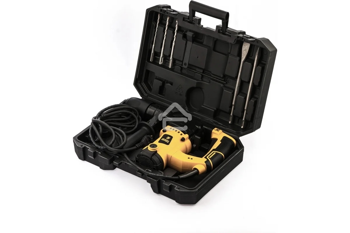 Перфоратор электрический Denzel RHV-1100-26 SDS-plus 1100Вт 4Дж 3 реж 26610
