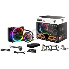 Система водяного охлаждения процессора Gamdias CHIONE E1A-120R черный 120мм алюминий+медь 1500rpm 23db 150W