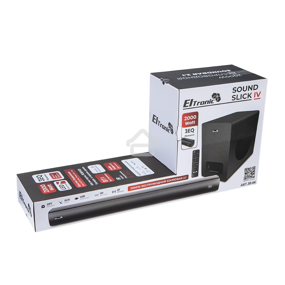 Саундбар ELTRONIC (30-66) SOUND SLICK 4, черный