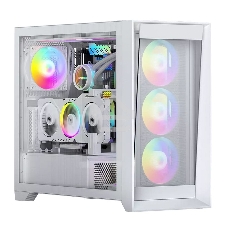 Компьютерный корпус ACD Lagrange; ATX, белый, FANS: 120мм ARGb: 3 Top + 1 Rear + HUB. Drive bay int: 3x3,5