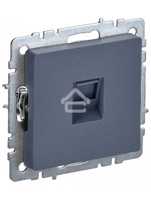 Розетка компьютерная IEK BRITE РК10-БрМ RJ45 кат.5E маренго