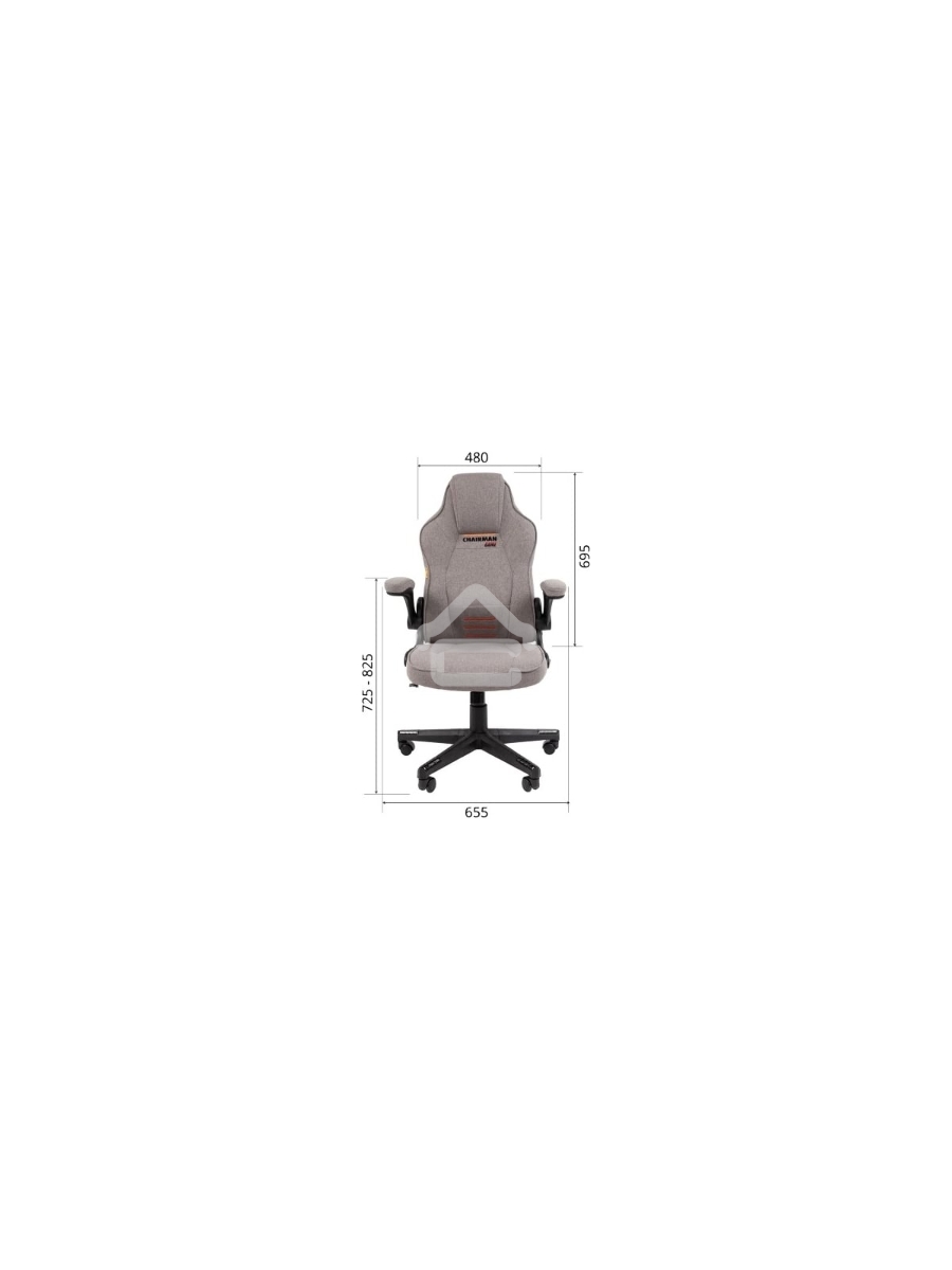 Кресло игровое Chairman game CH51 серый