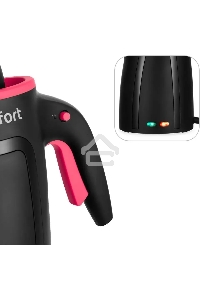 Пароочиститель ручной Kitfort КТ-9170-1 1050Вт черный/малиновый