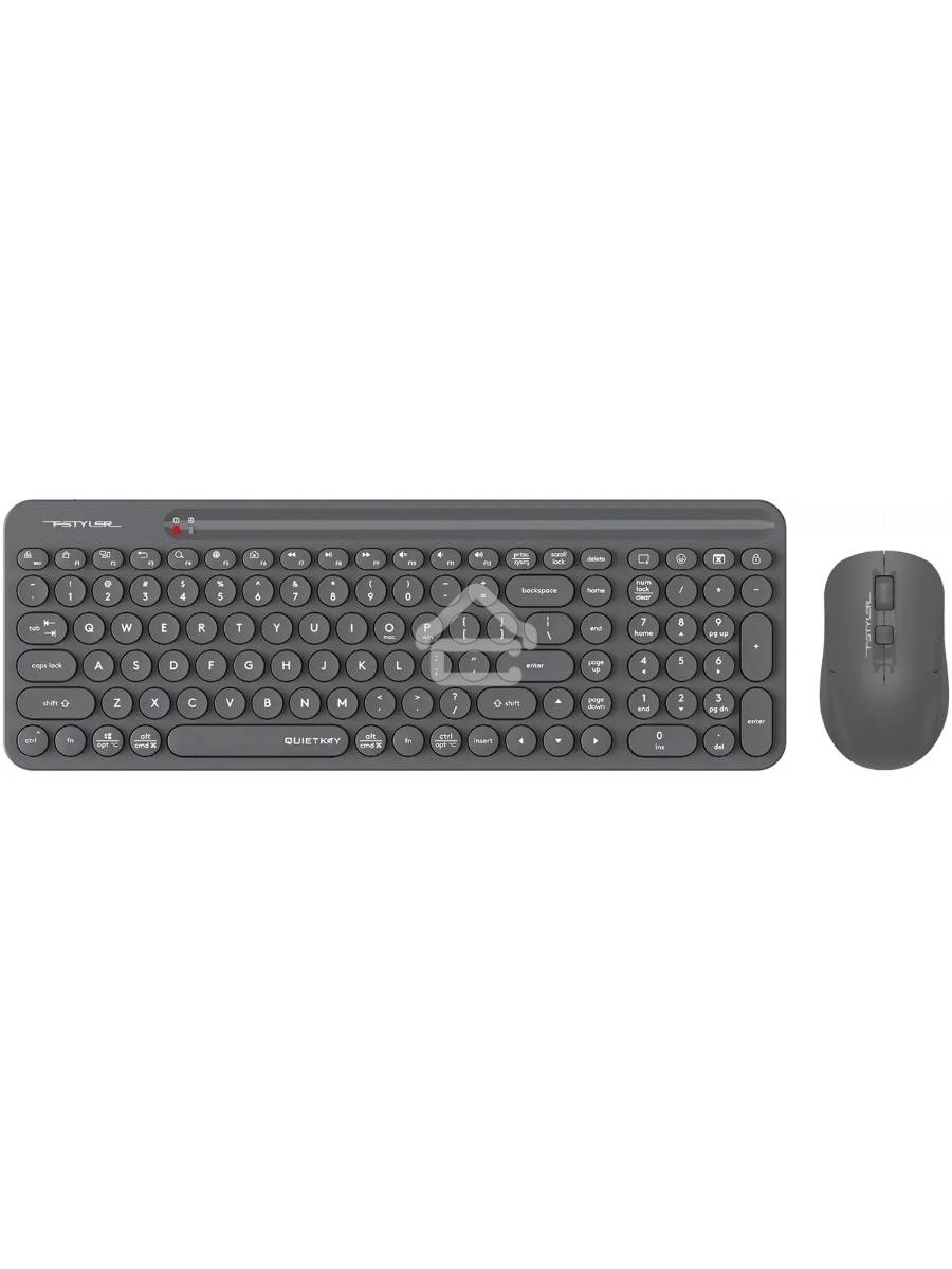 Клавиатура + мышь A4Tech Fstyler FG3300 Air2 клав:серый мышь:серый USB беспроводная slim Multimedia