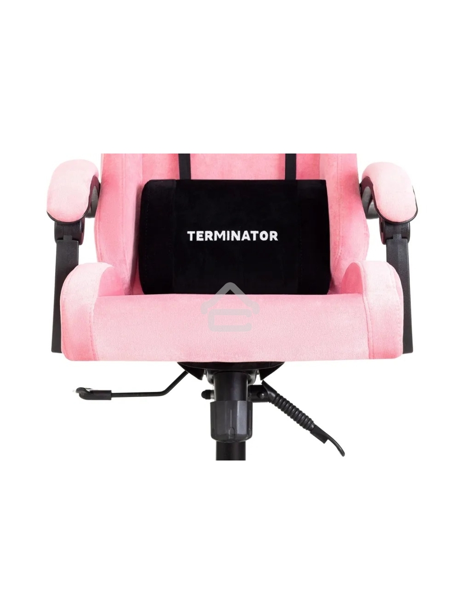 Кресло игровое Knight Terminator розовый Velvet 36, крестов. металл