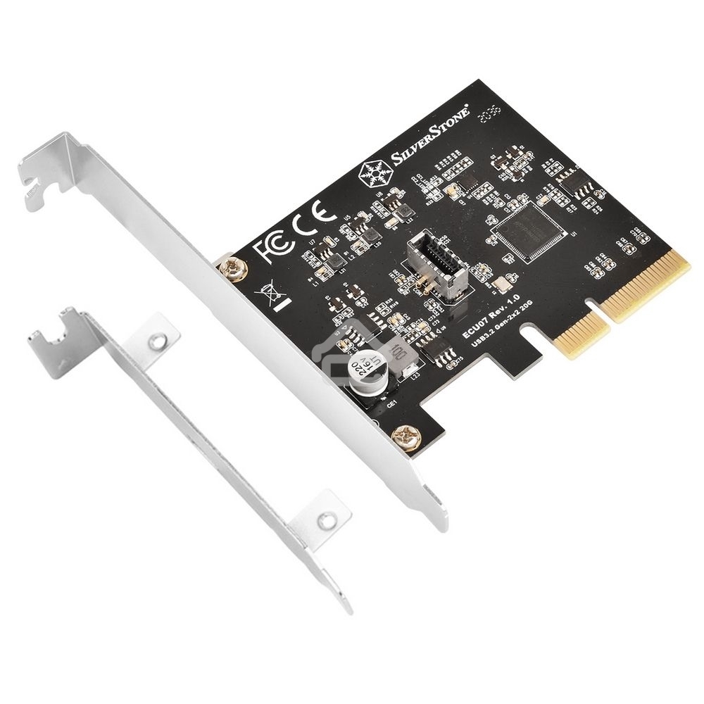 Контроллер Silverstone G56ECU070000010 SuperSpeed USB 20Gbps / internal USB-C Key-A 3.2 Gen 2x2 PCIe expansion card