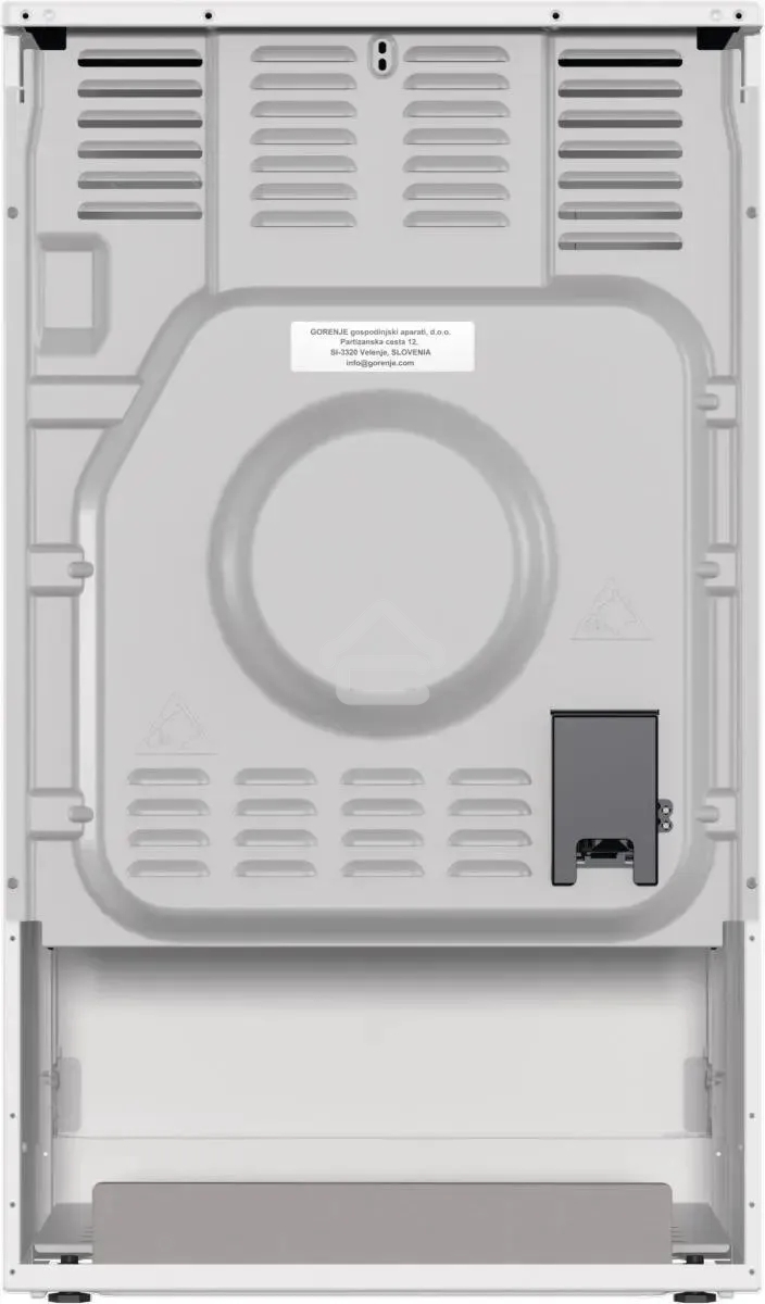 Плита электрическая Gorenje GEC5A41WG белый, конфорок 4 электрических, духовка 62 л, 50 см x 85 см x 59.4 см