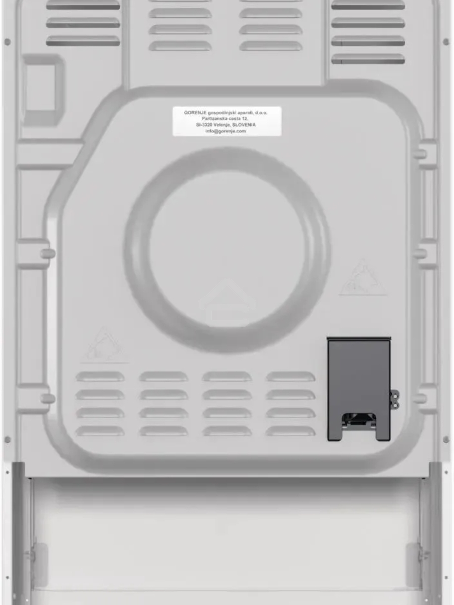 Плита электрическая Gorenje GEC5A41WG белый, конфорок 4 электрических, духовка 62 л, 50 см x 85 см x 59.4 см