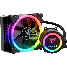 Система водяного охлаждения процессора Gamdias CHIONE E1A-120R черный 120мм алюминий+медь 1500rpm 23db 150W