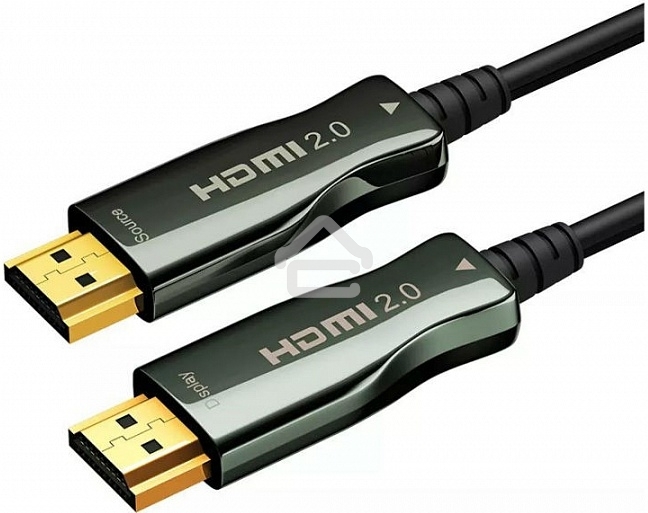 Кабель HDMI AOC-HM-HM-30M Wize, оптический, 30 м, 4K/60HZ, v.2.0, ARC, 19M/19M, черный, коробка