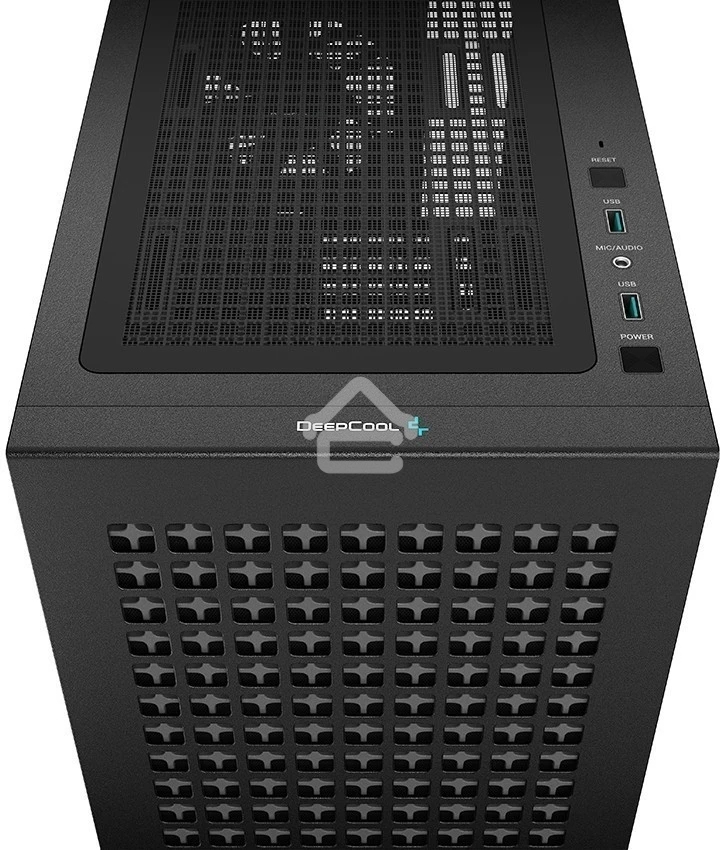 Компьютерный корпус Deepcool CH370 черный без БП mATX 1x120мм 1xUSB 2.0 1xUSB 3.0 audio bott PSU