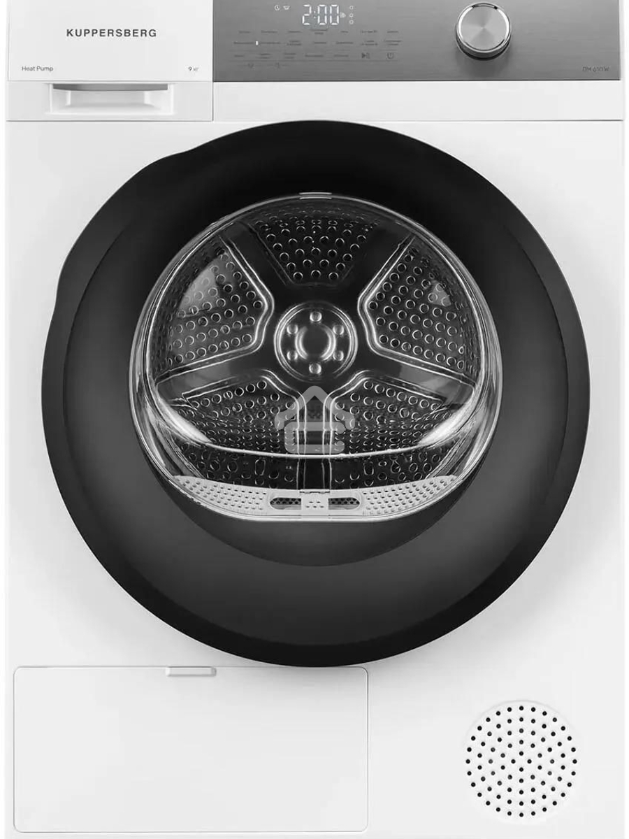 Сушильная машина Kuppersberg DM 610 W белый, 9 кг, сушка - тепловой насос, программ - 14, 59.5 x 85 x 68.5 см