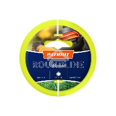 Леска для триммеров PATRIOT Roundline D 2,0мм L 15м круглая, желтая 200-15-1