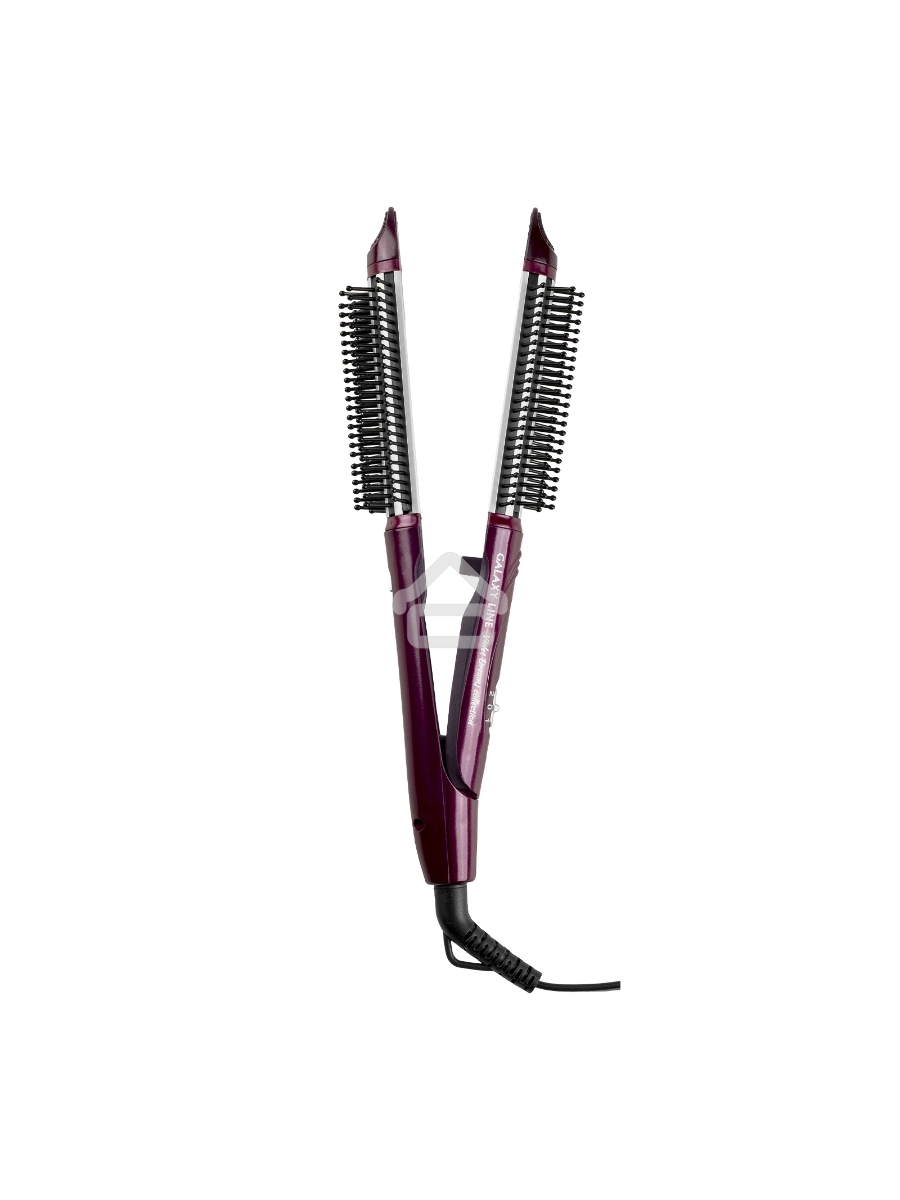 Мультистайлер Galaxy Line GL 4518, violet dreams, 60 Вт, двойное напряж. 110-240 В ~, переключатель режимов, фиксатор закрытого положения, максимальная температура 200°С, размеры пластин щипцов для выпрямления 100*28 мм, термоизолированный наконечник, диа