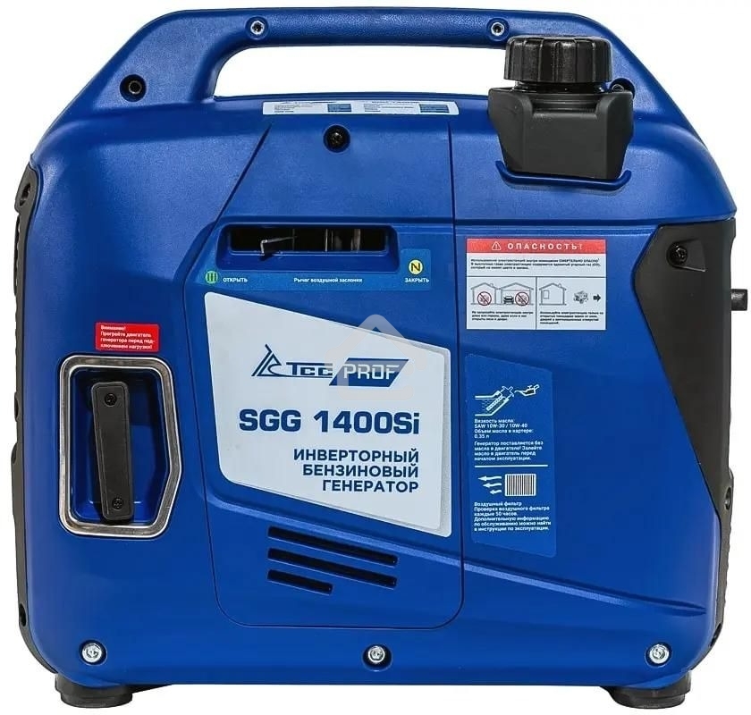 Электрогенератор бензиновый инверторный ТСС SGG 1400Si, 1.4 кВт, 56 дБ, 10.5 кг