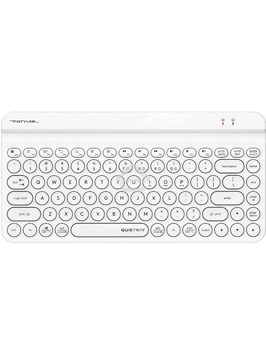 Клавиатура A4Tech Fstyler FBK30 белый USB беспроводная