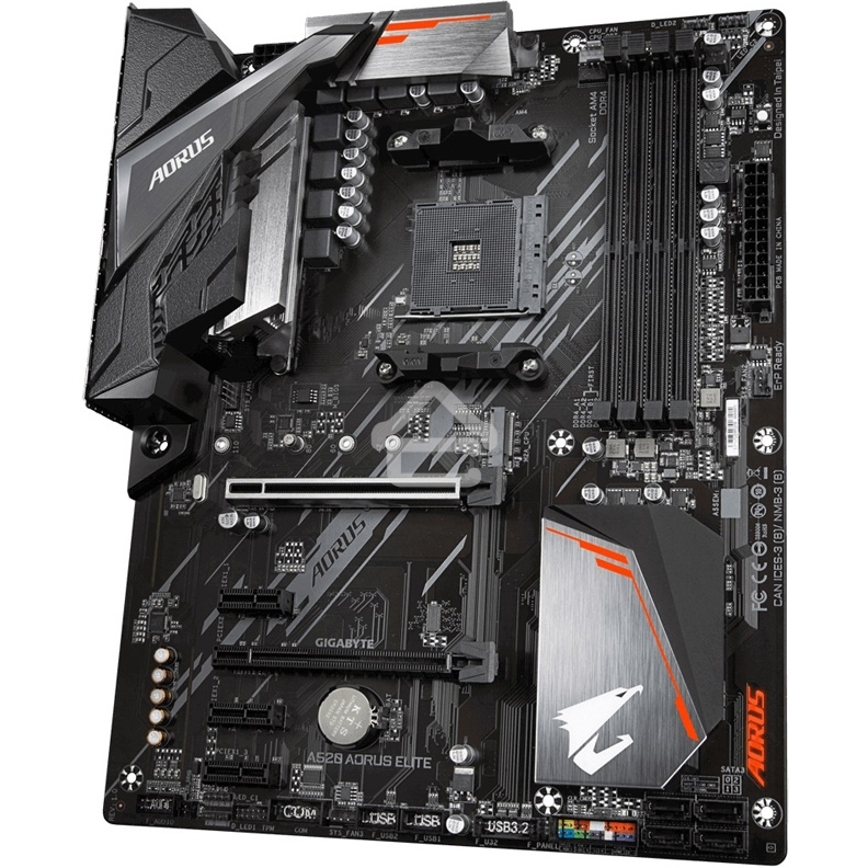 Материнская плата Gigabyte A520 AORUS ELITE, AM4, AMD A520, 4xDDR4, 4xSATA, 1xM.2, 1xPCI-E 3.0 x16, 1xHDMI, 1xDVI-D, 1x 1Gb LAN, 2xUSB 2.0, 4xUSB 3.2 Gen 1, 3x3.5 мм, 7.1, Micro-ATX