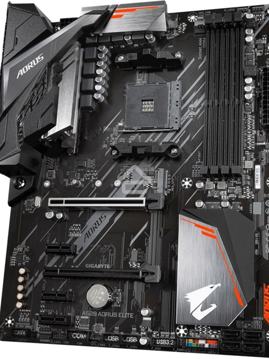 Материнская плата Gigabyte A520 AORUS ELITE, AM4, AMD A520, 4xDDR4, 4xSATA, 1xM.2, 1xPCI-E 3.0 x16, 1xHDMI, 1xDVI-D, 1x 1Gb LAN, 2xUSB 2.0, 4xUSB 3.2 Gen 1, 3x3.5 мм, 7.1, Micro-ATX