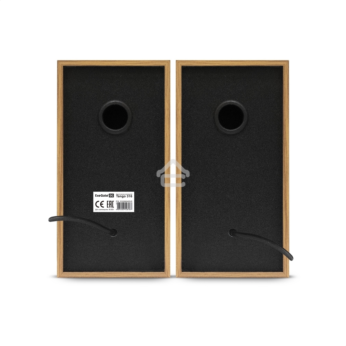 Акустическая система 2.0 ExeGate EX289694RUS Tango 316 (питание USB, 2х3Вт (6 Вт RMS), 80-20000Гц, дерево)