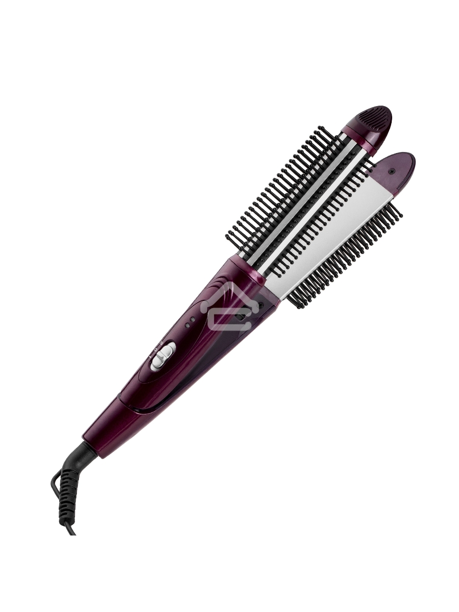 Мультистайлер Galaxy Line GL 4518, violet dreams, 60 Вт, двойное напряж. 110-240 В ~, переключатель режимов, фиксатор закрытого положения, максимальная температура 200°С, размеры пластин щипцов для выпрямления 100*28 мм, термоизолированный наконечник, диа