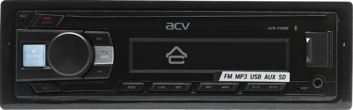 Автомагнитола ACV AVS-918BR 1DIN 4x50Вт