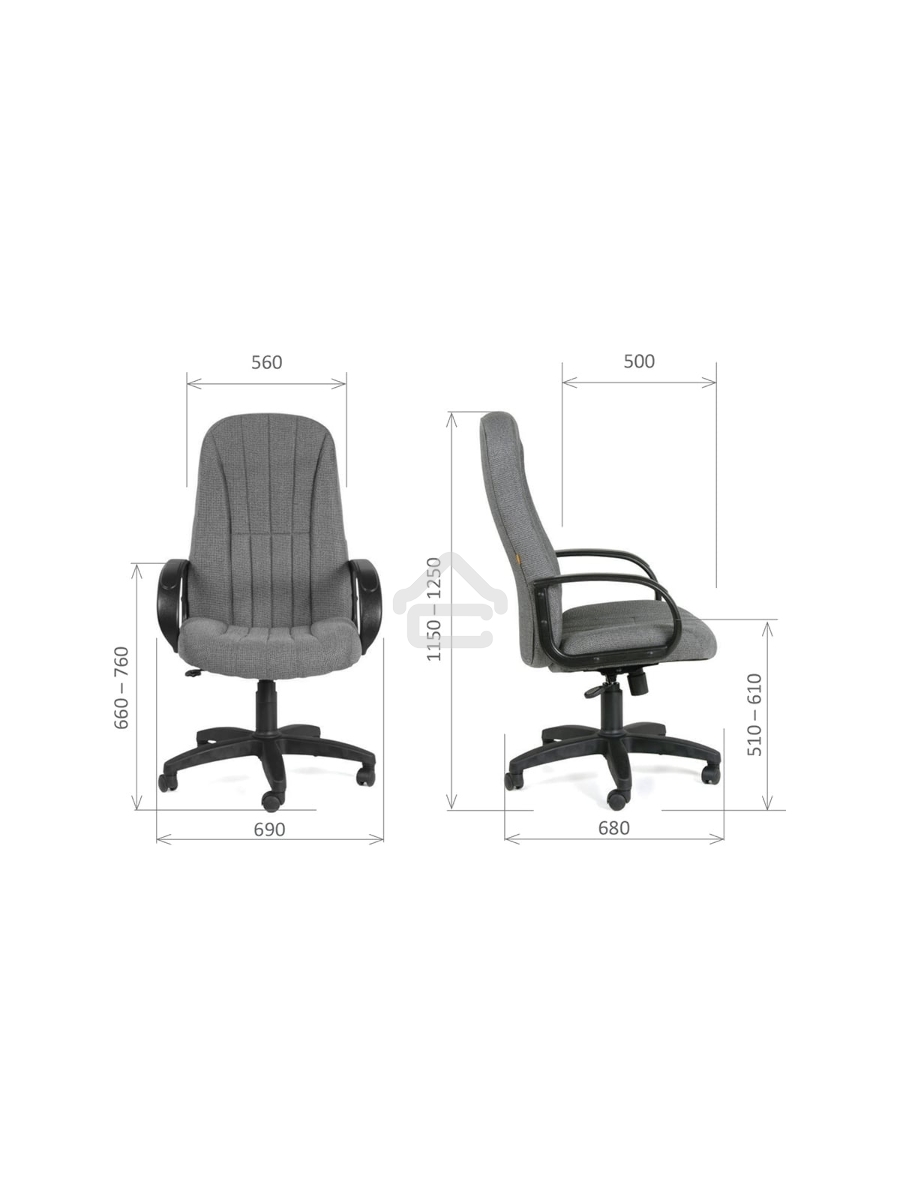 Кресло офисное Chairman 685 10-356 черный NEW 7016898