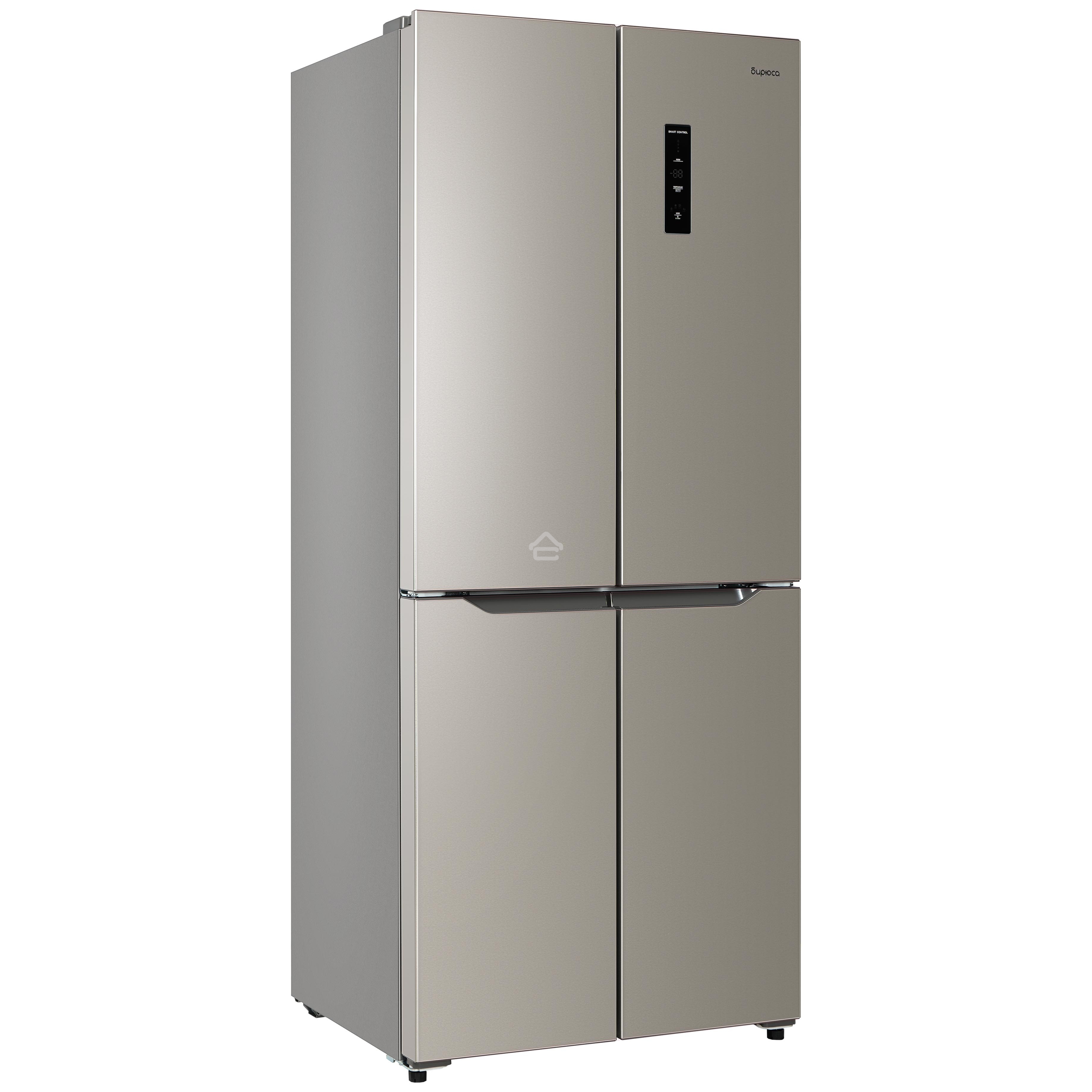 Холодильник Бирюса CD 405 I нержавеющая сталь двухкамерный 289/130л морозилка снизу Side by Side