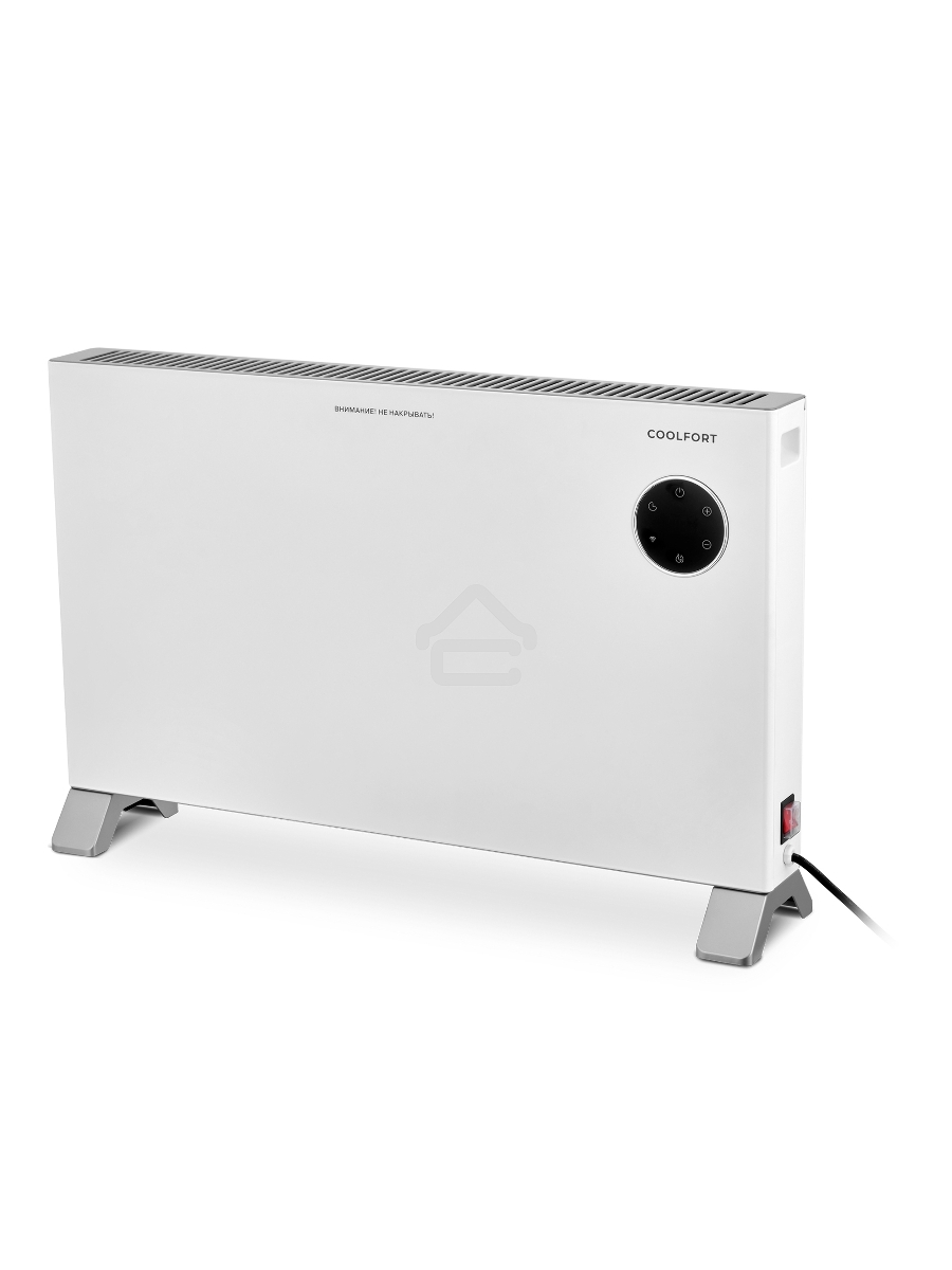Конвектор Coolfort CF-3941 белый, 2000 Вт, 20 м2, термостат, дисплей, WiFi