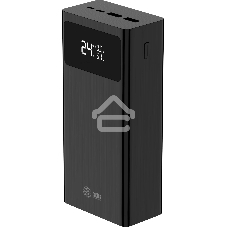 Портативный аккумулятор Cactus CS-PBFSKA-30000 30000mAh 22.5W 4.5A USB-A/USB-C черный