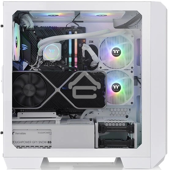 Компьютерный корпус Thermaltake View 300 MX белый без БП ATX 6x120мм 6x140мм 3x200мм 2xUSB 2.0 1xUSB 3.0 audio bott PSU