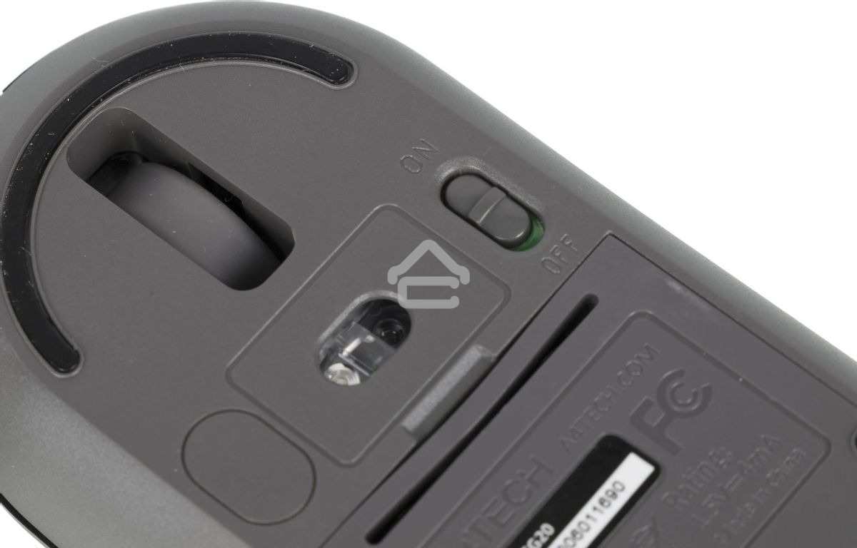 Мышь беспроводная A4Tech Fstyler FG20 серый, 2000 dpi, радиоканал, USB, кнопки - 4