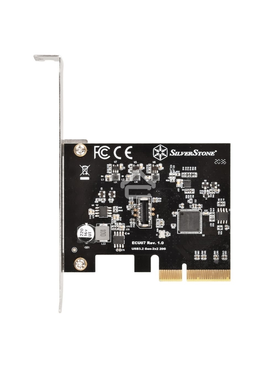 Контроллер Silverstone G56ECU070000010 SuperSpeed USB 20Gbps / internal USB-C Key-A 3.2 Gen 2x2 PCIe expansion card