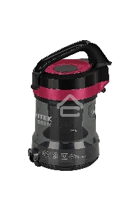 Пылесос Vitek VT-1838 (MC) черный/фуксия, 250/1600 Вт, уборка сухая, пылесборник контейнер 2 л