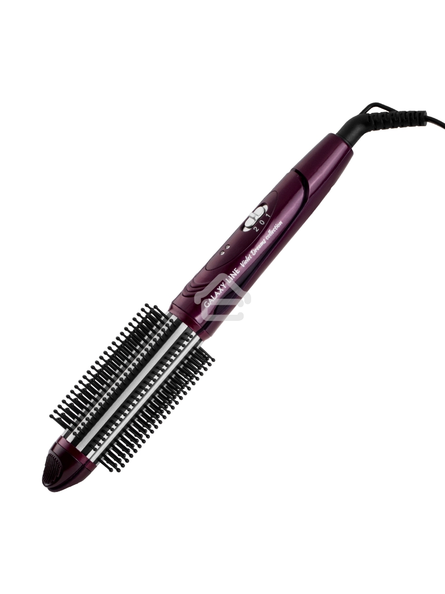 Мультистайлер Galaxy Line GL 4518, violet dreams, 60 Вт, двойное напряж. 110-240 В ~, переключатель режимов, фиксатор закрытого положения, максимальная температура 200°С, размеры пластин щипцов для выпрямления 100*28 мм, термоизолированный наконечник, диа