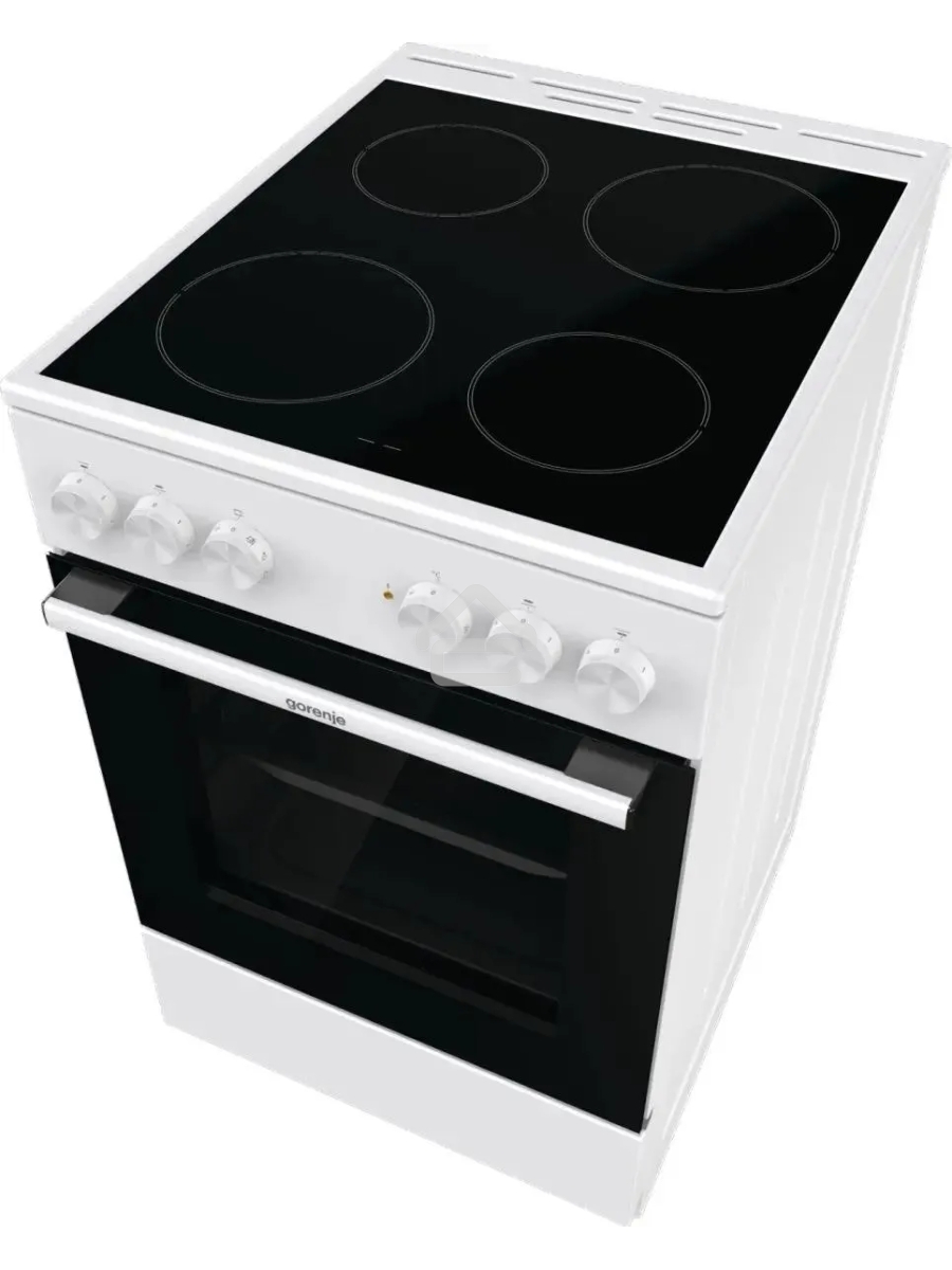 Плита электрическая Gorenje GEC5A41WG белый, конфорок 4 электрических, духовка 62 л, 50 см x 85 см x 59.4 см