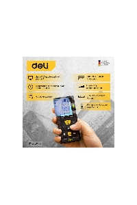 Лазерный дальномер Deli DL4170 (Диапазон измерения 0,05~80м, точность измерения: ±3мм)