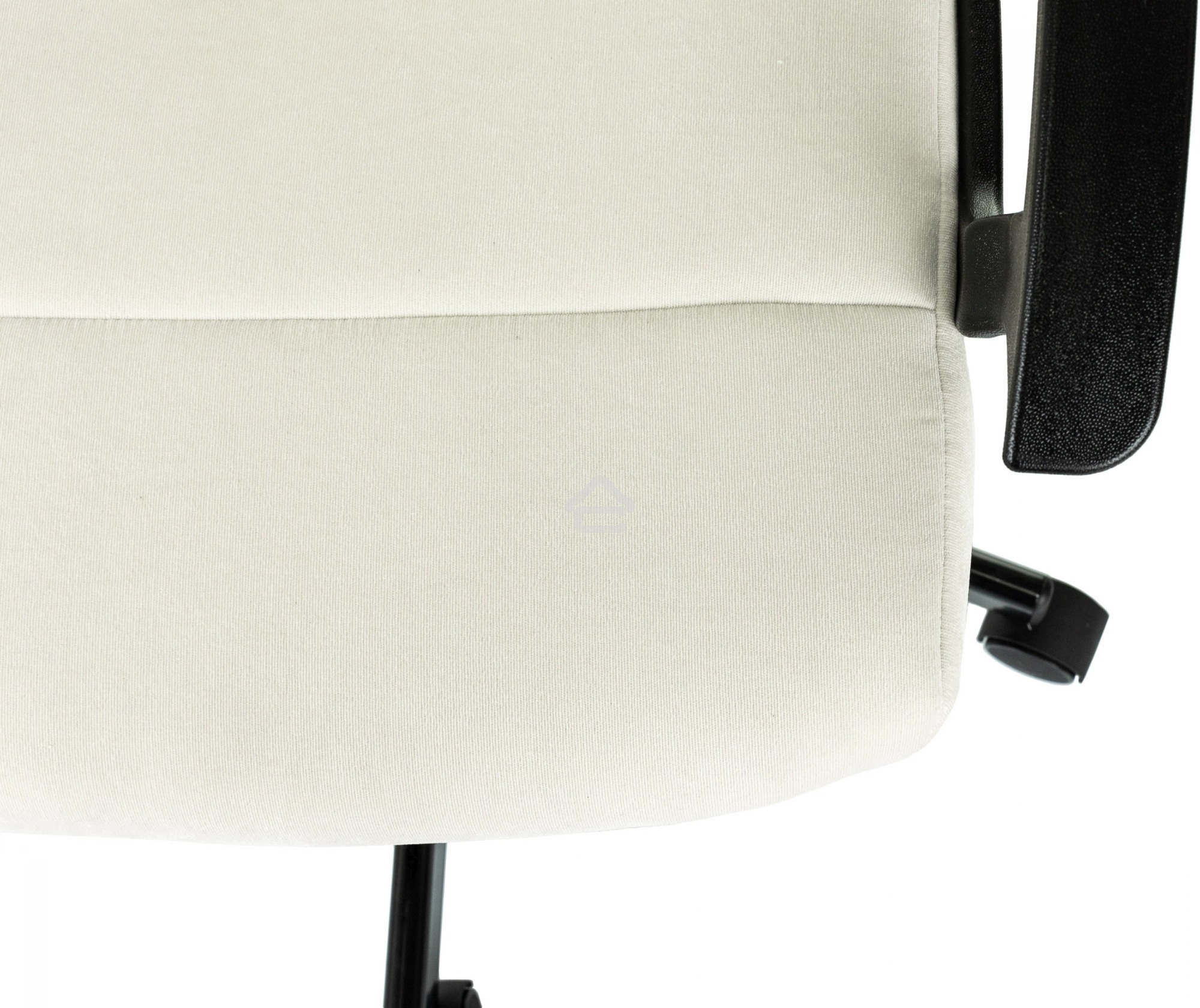 Кресло компьютерное Бюрократ Triest Fabric молочный Velvet 20 крестов. металл черный